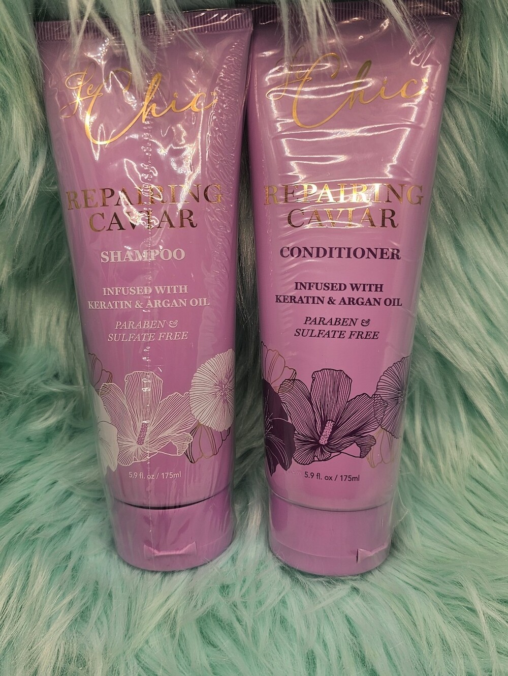 Le Chic Repairing Caviar Shampoo & Conditioner Set - Light Pink
